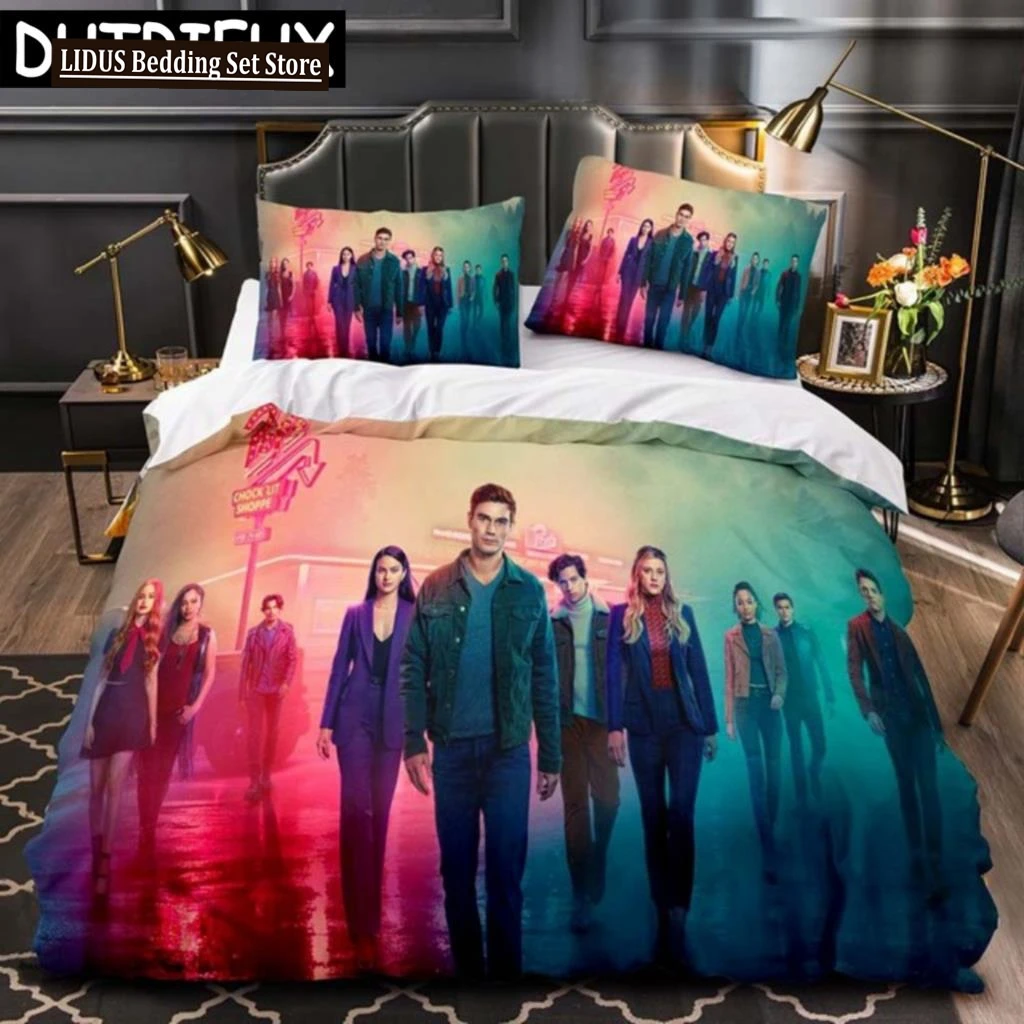 

Movie Riverdale Bedding Set Teens Boys Duvet Cover Set With Pillow Cover Comforter Set Single Queen King Full Size Duvet Cover