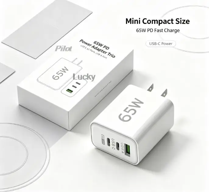 65wGaN Charger PPS PD USB Type C Fast Charging QC4.0 Quick Charge For iPhone Macbook Air Tablet Samsung Xiaomi Laptop US EU Plug