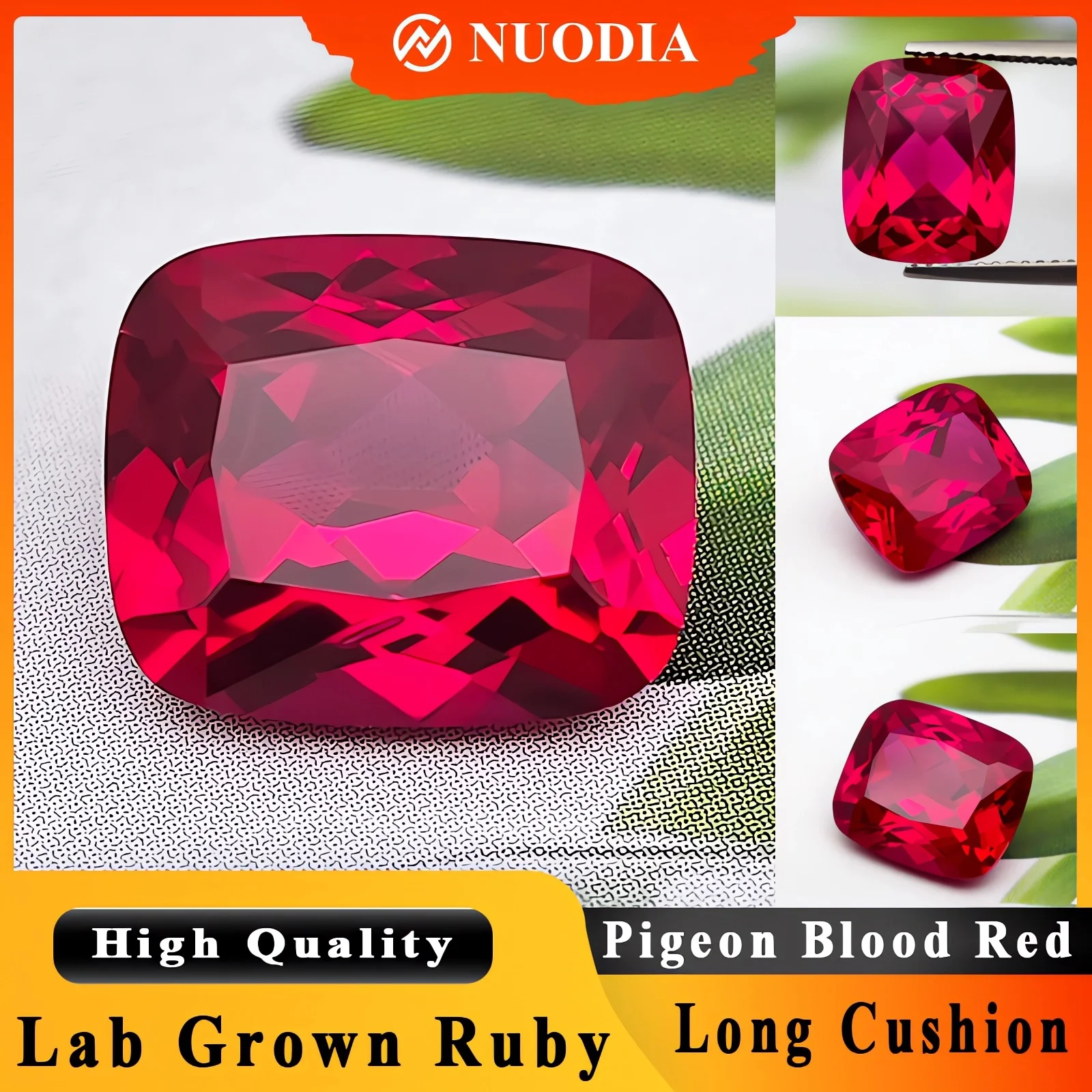 

Top Pigeon Blood Lab Grown Ruby Gemstone L-Cushion Cut Синтетические рубиновые бриллиантовые драгоценные камни с выключаемым сертификатом AGL