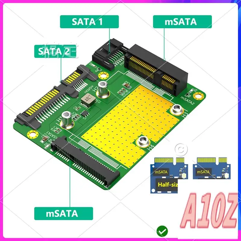 

0Z-Dual Msata SSD на двойную карту адаптера SATA3 Запасные части для настольного ПК