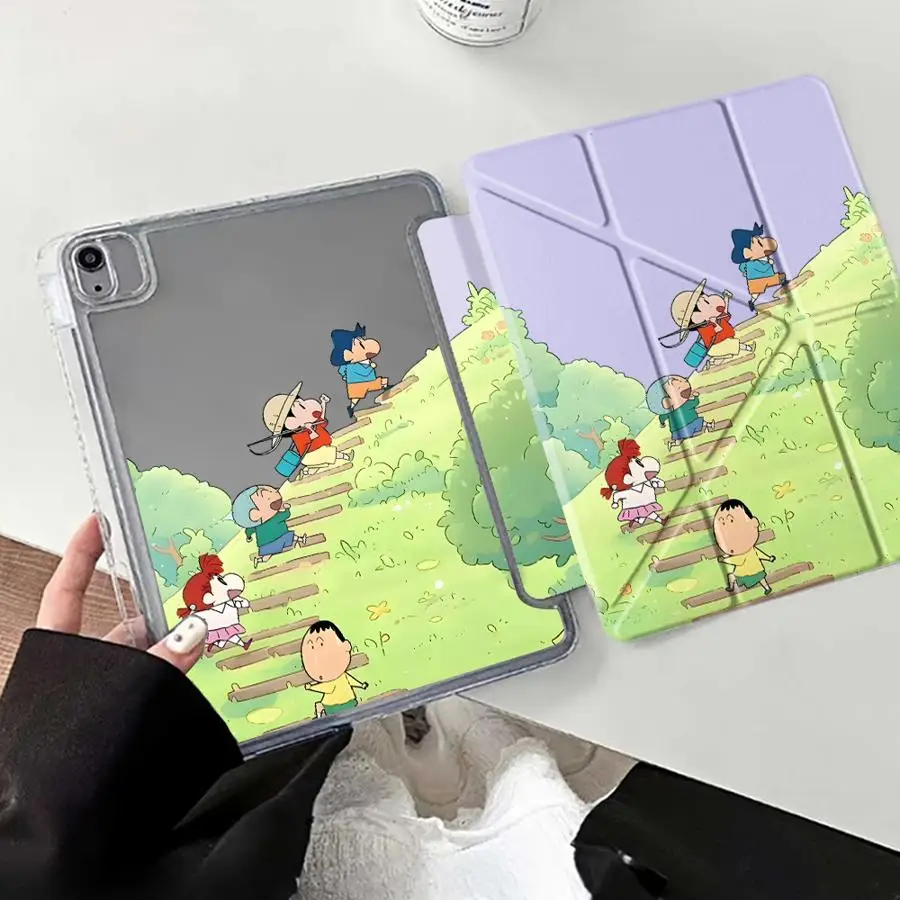 

Tablet Case For iPad Pro 11th 10th 9th 8th 7th 12.9inch Air 4 5 M3 M2 1 2 M4 11inch Mini 6 7 Pro 2025 Y-Fold Holder Cover