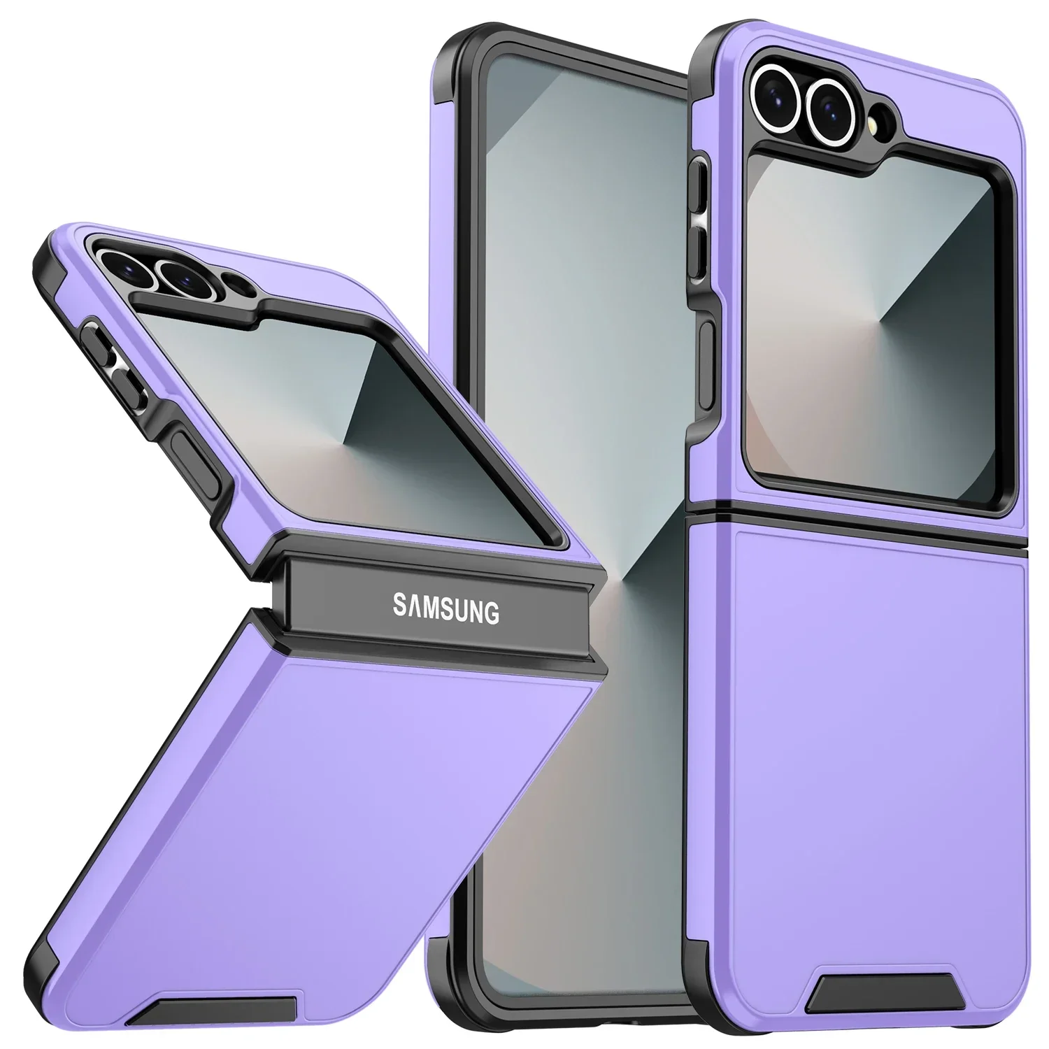Luxuriöse matte Schutzhülle für Samsung Galaxy Z Flip 7 FE 6 5 4 Flip7 Flip6 Flip5 Flip4 Wireless Charging Slim – Detail 12
