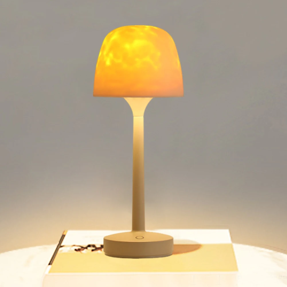 

Настольная лампа с эффектом водной ряби и пультом ДУ, проектор волн для создания атмосферы в спальне, фоновое освещение