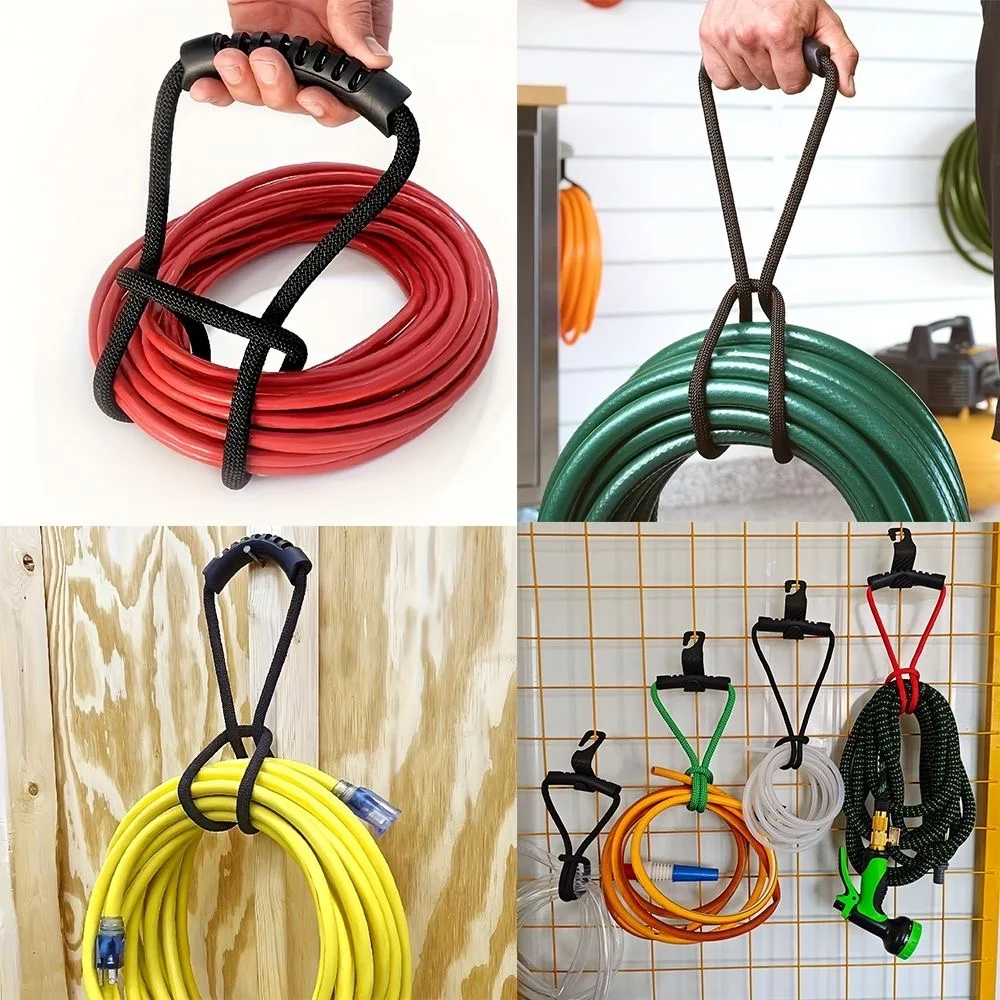 5/3/1pcs Storage Strap Heavy-Duty Hook And Loop Cord Carrying For Pool Hoses Garden Hoses Cables Storage Container With Handle