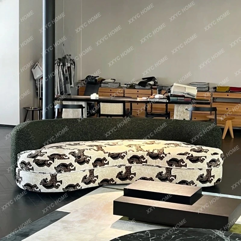 

Изогнутый диван L-образной формы, роскошный диван для отдыха, ретро-диван для гостиной