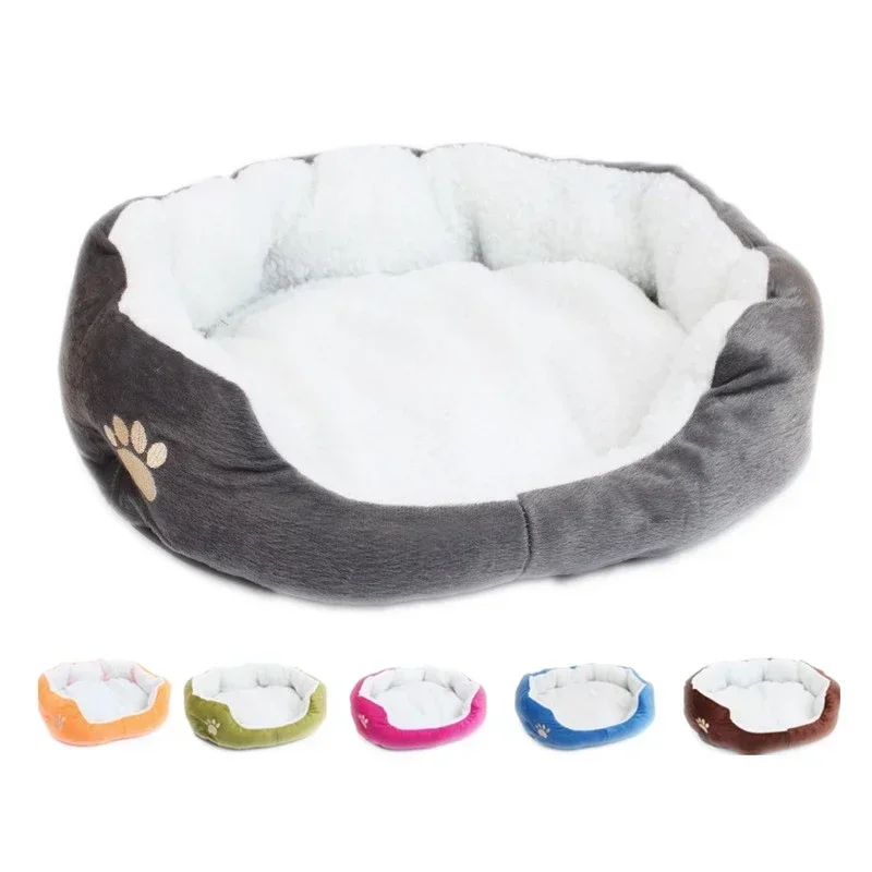 Christmas Small and Large Size Lambswool Kennel Bichon Pet Bed Mat Supplies Super Soft Dog Bed Plush Cat Mat