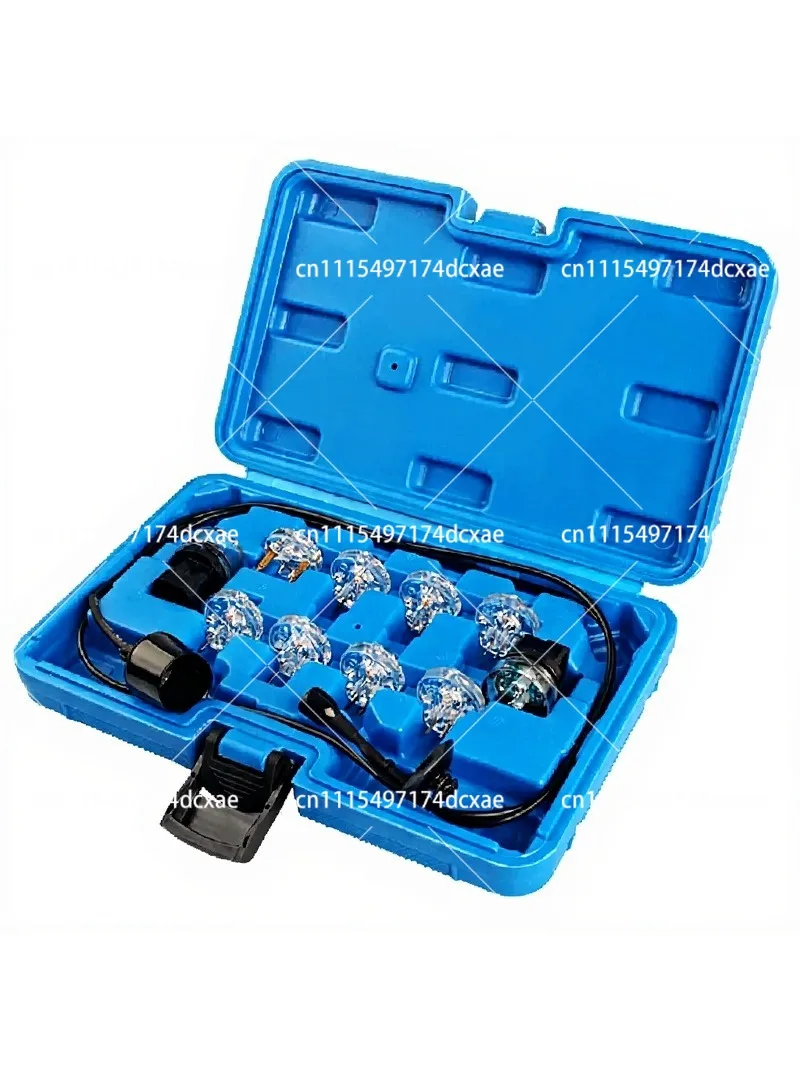 Fuel Injector Tester Set EFI Diagnostic Tool for Automotive Line Maintenance Inspection Light