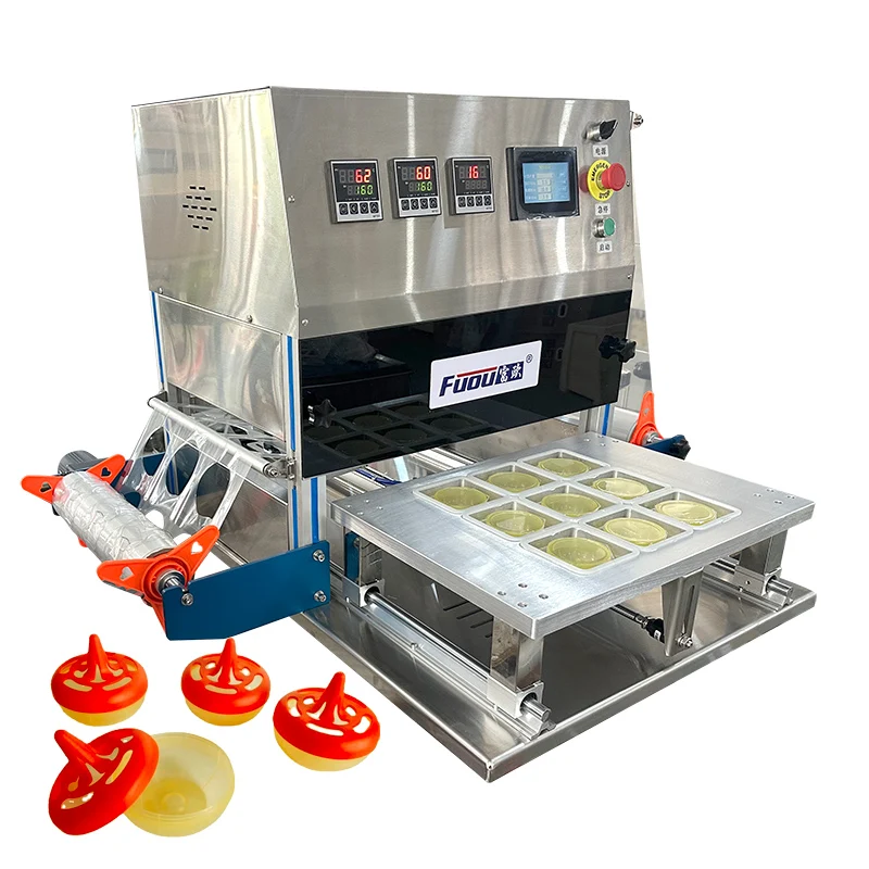 Heat Wrapping Machinery Pneumatic Sealing Machine  Aroma Essential Automatic MAP Tray Packing Machine for Scented Candles