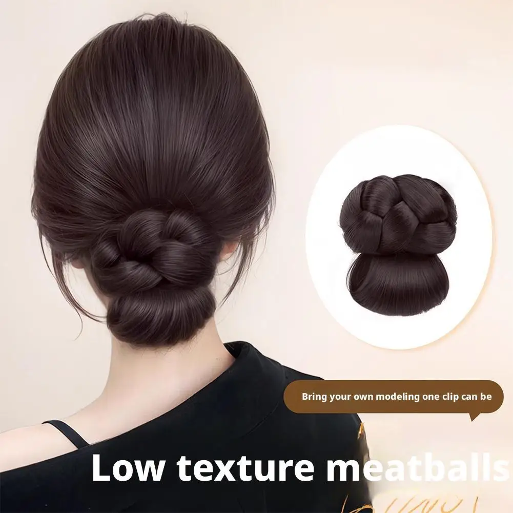 

Low Bun Hair Clip Ponytail Extension Fake Hair Buns for Women Natural Fluffy Thick Hair Piece Updo Accessories