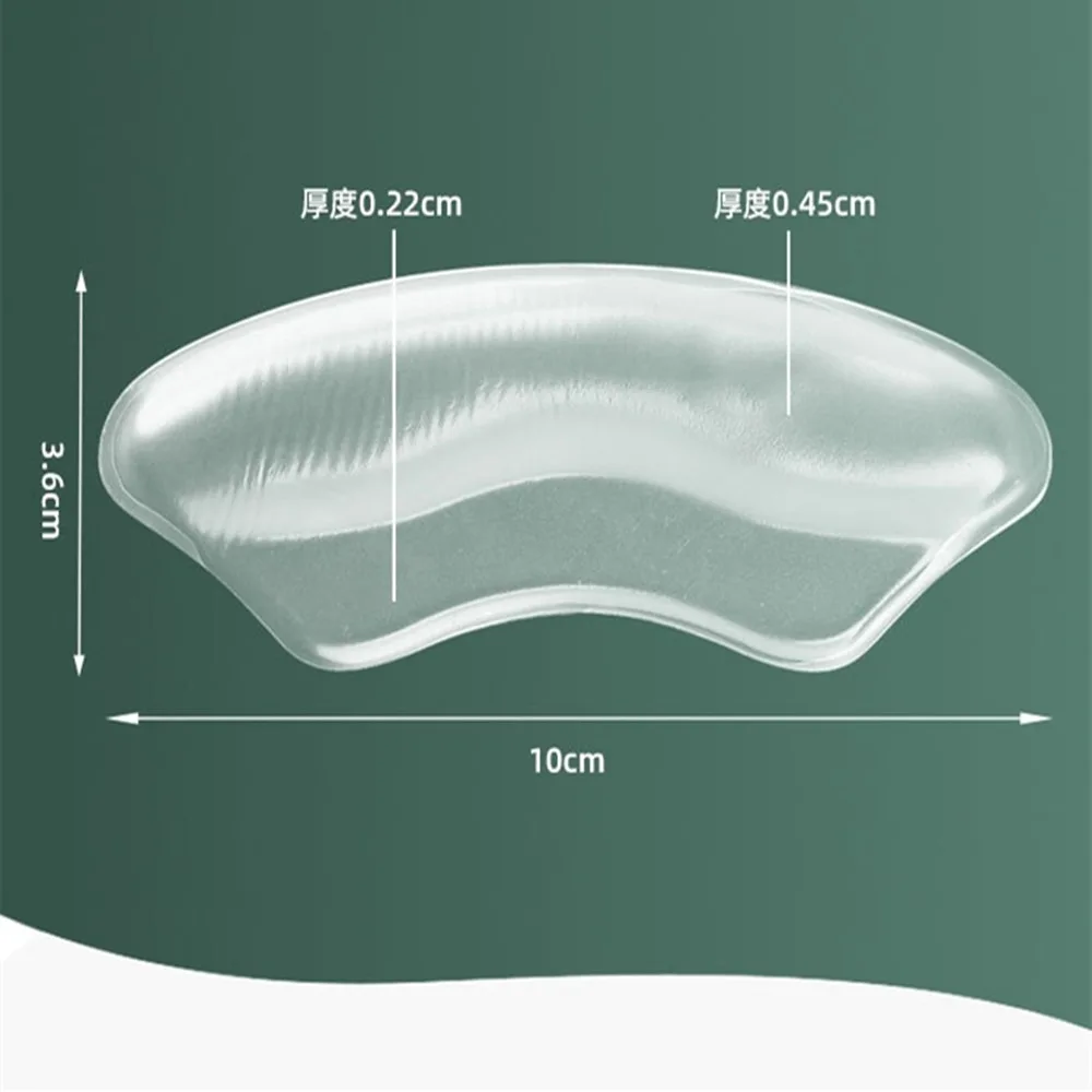 2PCS Silikon Gel Ferse Kissen Schutz Fuß Füße Pflege Schuh Einlage Pad Schuhe Zubehör Komfortable Weiche Anti-Rutschig einlegesohle – Detail 3