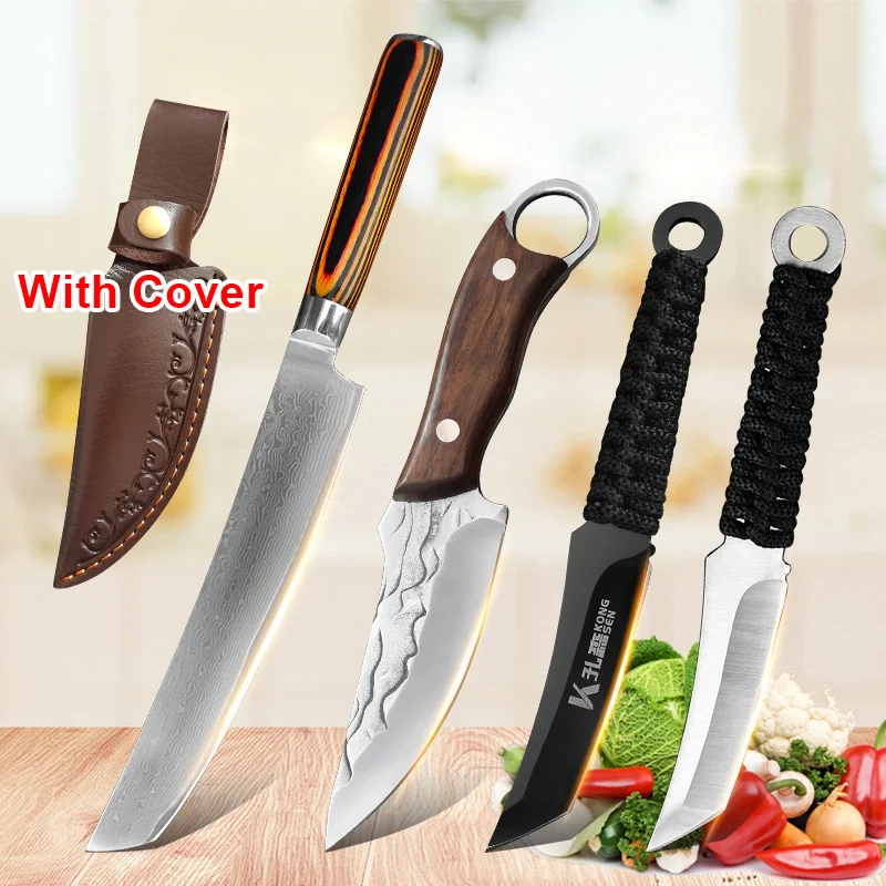 Ausbeinmesser Chef BBQ Schneiden Fleisch Obst Fisch Messer Küchenmesser Utral Scharfe handgemachte Klinge Hackmesser Gemüse Allzweckmesser