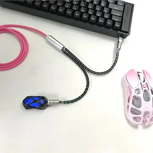 Imagen 2 del producto Cable Magnético 8k para Teclado Mecánico, Compatible con Doble Conexión Tipo-C, Cable USB a Tipo C