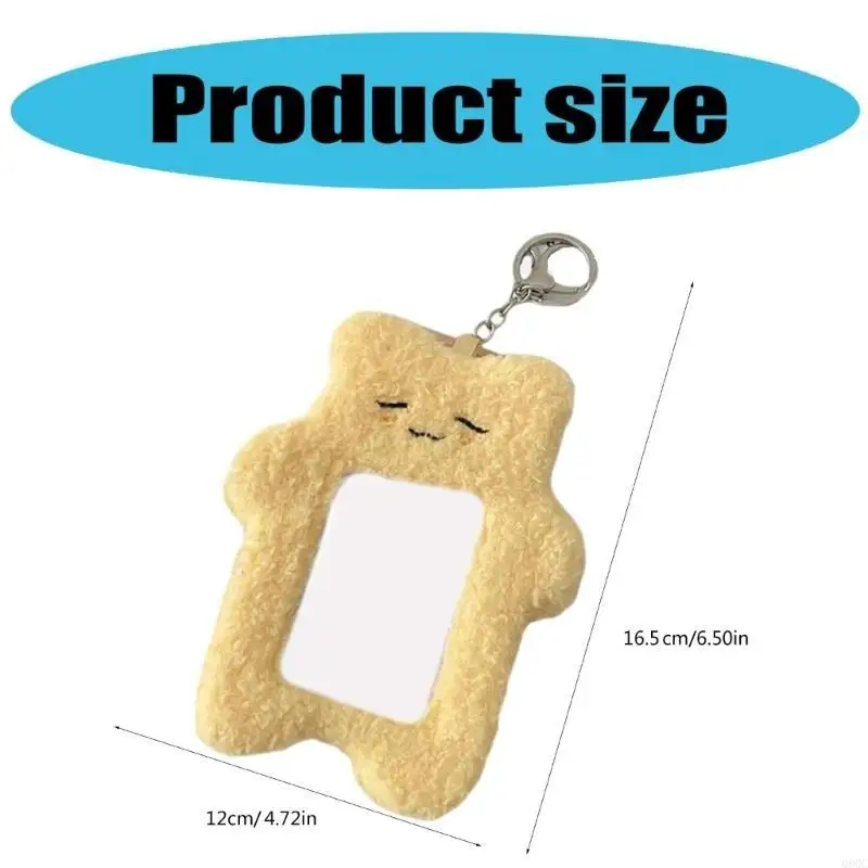Plüsch -Fotokartenhalter mit Keychain -Cartoon -Fotokarten -Fotokartenhülle mit Keychain Cartoon