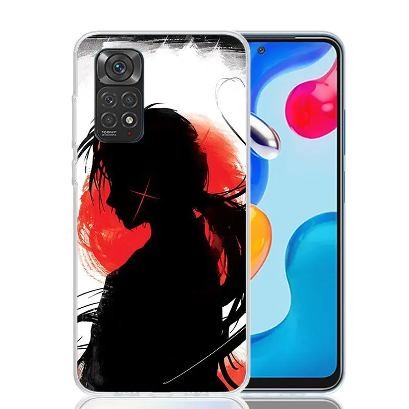 Rurouni Kenshin Anime For Xiaomi Redmi Note 13 12S 12 11S 11 10S 10 Phone Case 9S 9 8T 8 Pro 11T 11E 7 Plus Fundas Cover Coque