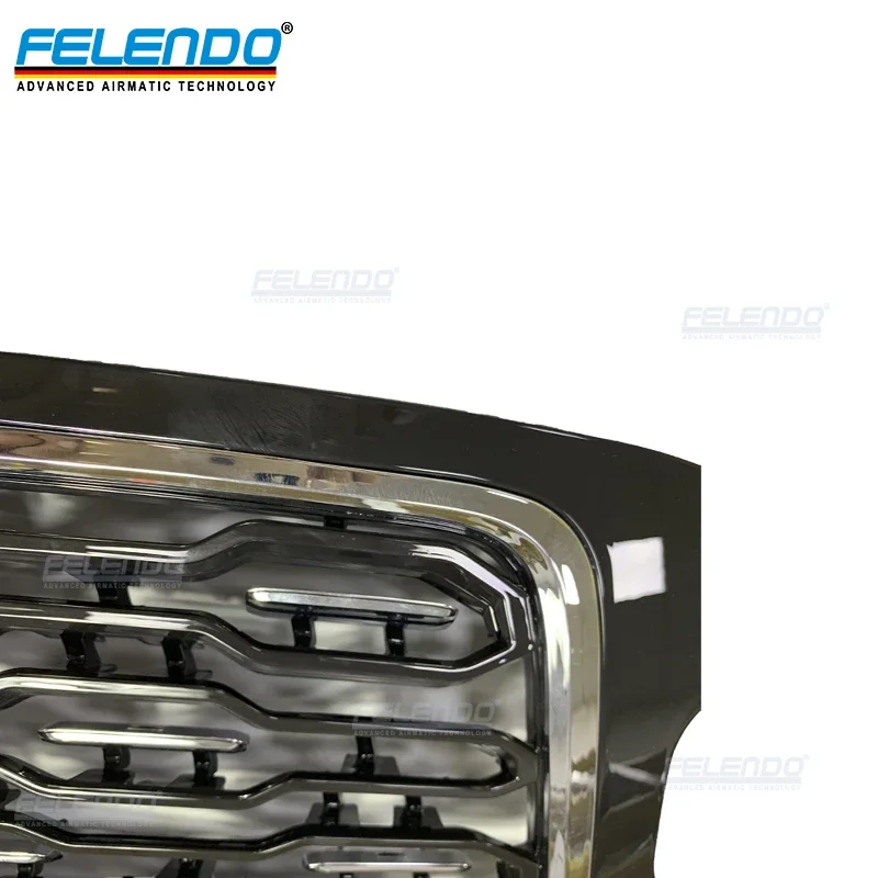 

FELENDO Newest Model SVA Gloss Black Bumper Center Hood Grille front fit for range rover l405 2018 2020