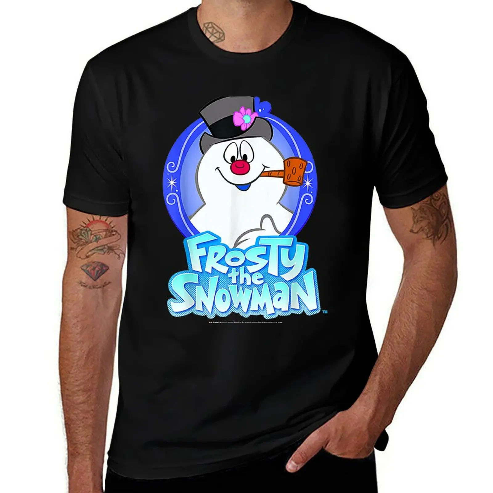 Frosty The Snowman Portrait Logo T-Shirt Dry Fit Athletic Short Sleeve Shirt T-Shirt