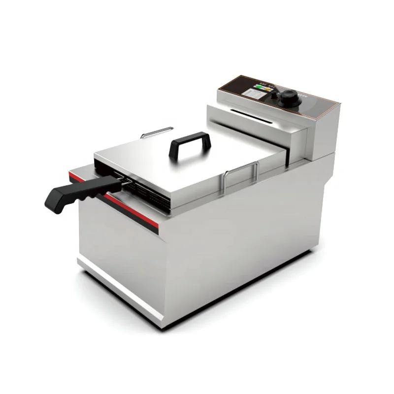 

22L Commercial Stainless Steel Restaurant Equipment French Fries Fryer Machine Countertop Electrical Deep Fryer