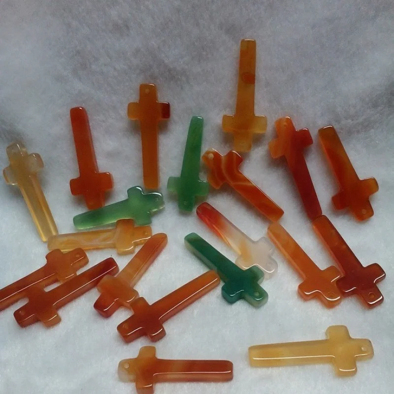 العقيق ذهبية قلادة DIYHairpin الملابس والاكسسوارات Lujianghu شارع كشك اليشم بالجملة