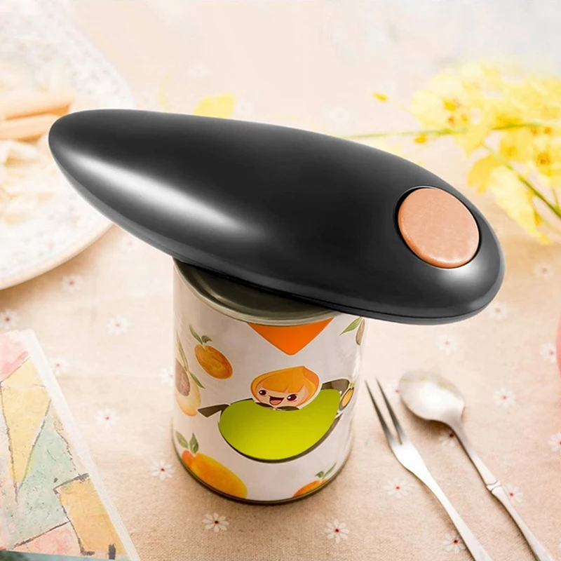 New Electric Can Opener, One-Press Kitchen Tool With The Safety Of Smooth Edge Lids For Housewives, Seniors, Arthritis