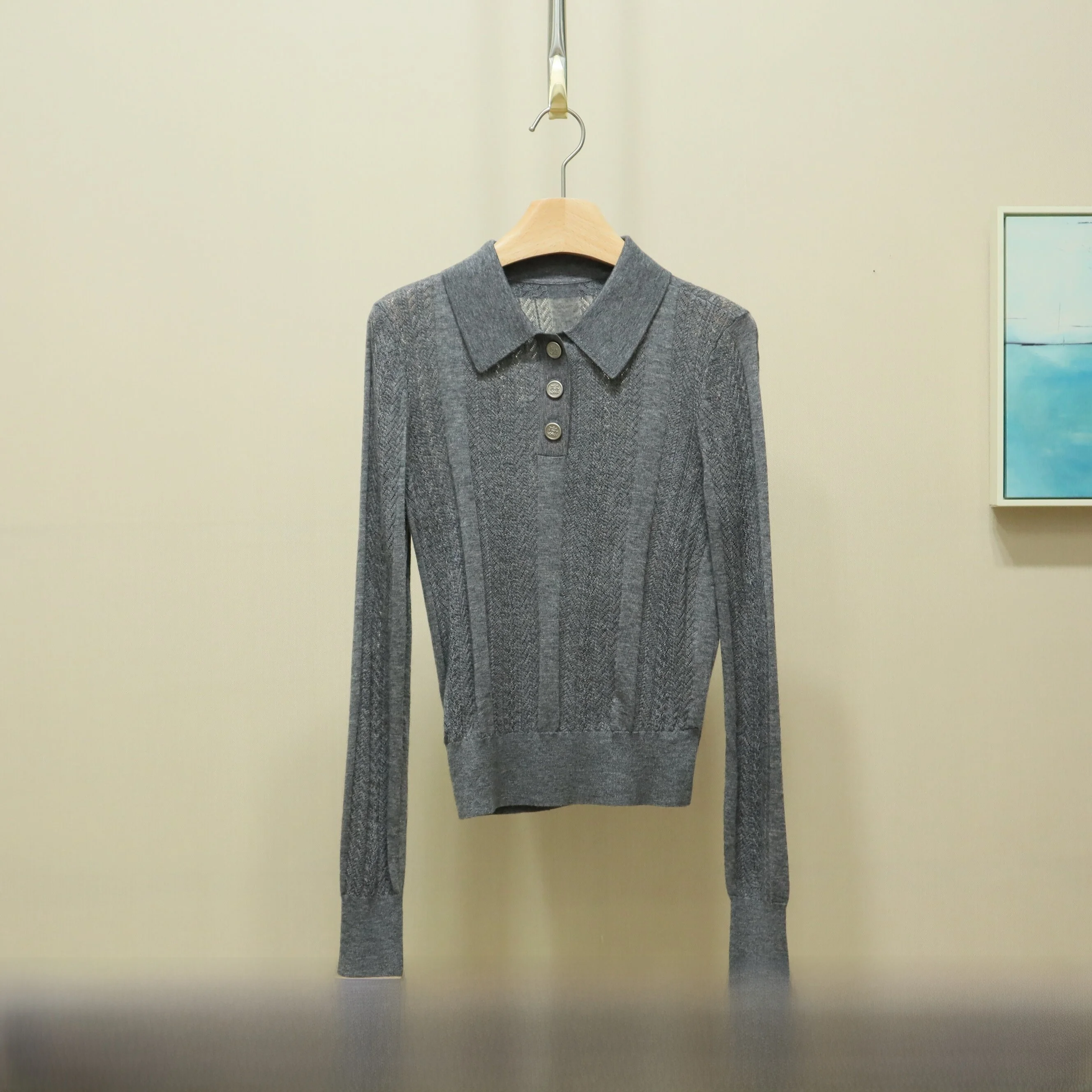 

Slim Fit Commuter Sle Women's Knitwear Spring New Arrival Polyester Wool Blend Long Sve Crew Ne Pullover Faionable