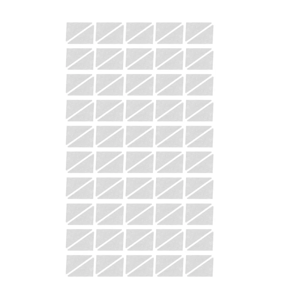 100pcs Self Adhesive Collar Support Stickers Triangular Shape Disposable Adhesive Collar Stays No Curl Design Shirt Neck Stays