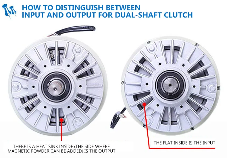 2026 FL6A-1 6Nm رمح مسحوق مغناطيسي مخلب نشمر ثنائي المحور التوتر نفخ رمح مسحوق مغناطيسي الفرامل بدون قاعدة