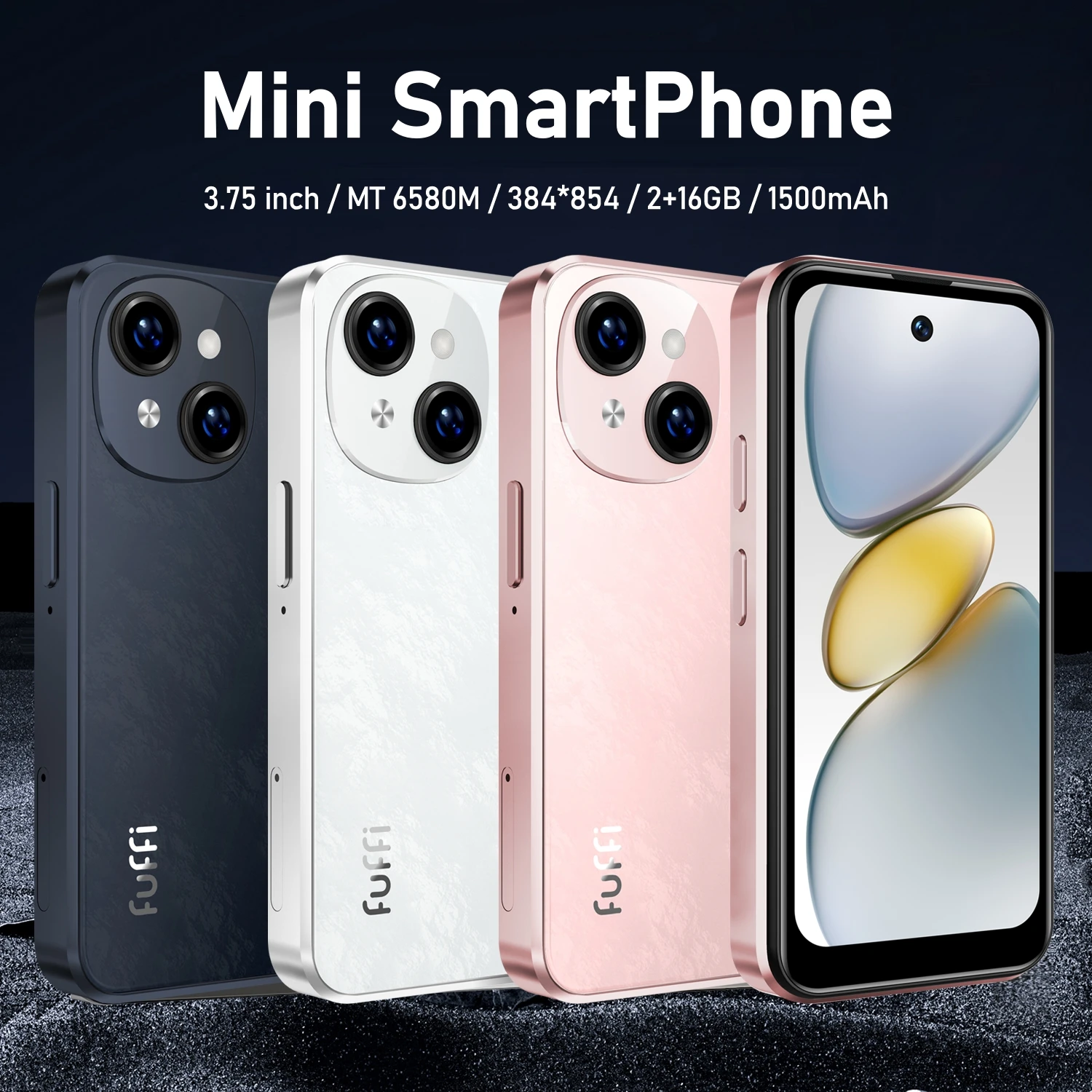 NUOVO Mini telefono S24 3.75 pollici 2 + 16GB ROM Smartphone Android Dual SIM Google Play Store 1500mAh 3G Rete Telefoni cellulari Regalo