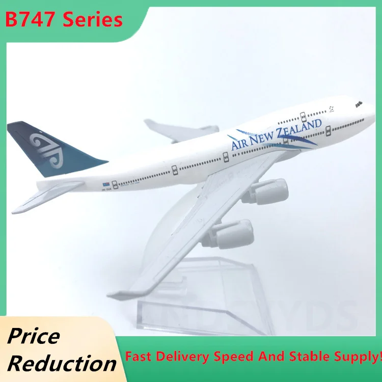 

1:400 Scale Model Toy B747 Air New Zealand B-747 Aircraft Model Passenger Aircraft Alloy Model Decoration Display