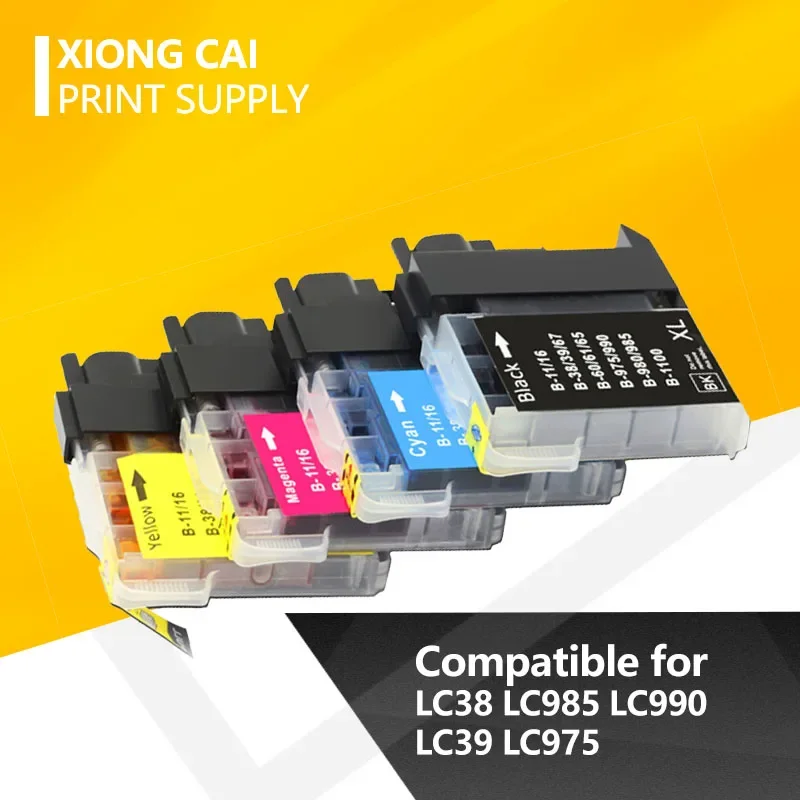 LC38 LC985 LC990 LC39 LC975 Compatible Ink Cartridges for Brother DCP-J125 DCP-J315W DCP-J515W MFC-J415W MFC-J410 Printer