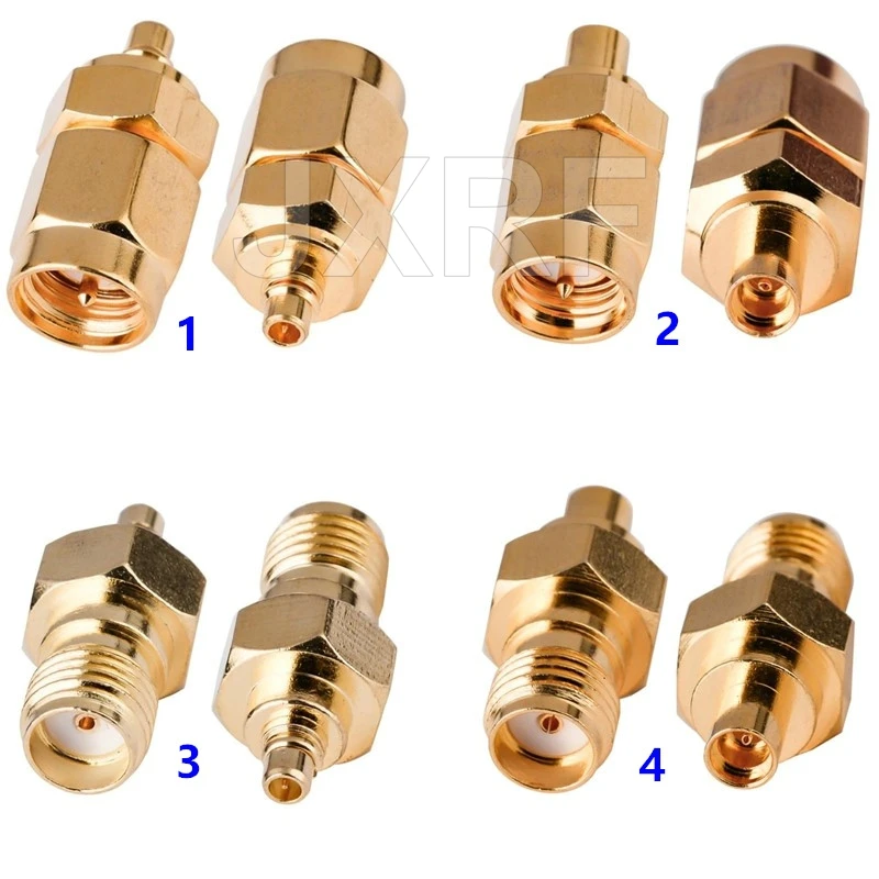JXRF SMA BNC UHF zu SMA SMB MCX MMCX BNC TNC UHF N F Typ SO239 PL259 RF Koaxialadapter Steckverbinder Kombination 4-teilig