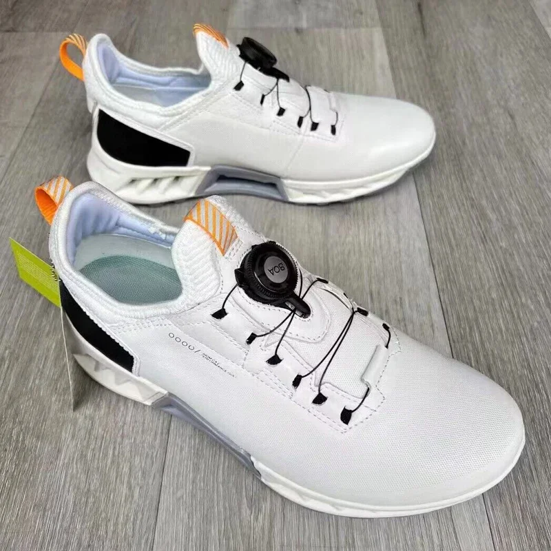 Zapatos de Golf de cuero genuino para hombre, zapatillas de Golf sin púas, zapatillas para caminar al aire libre