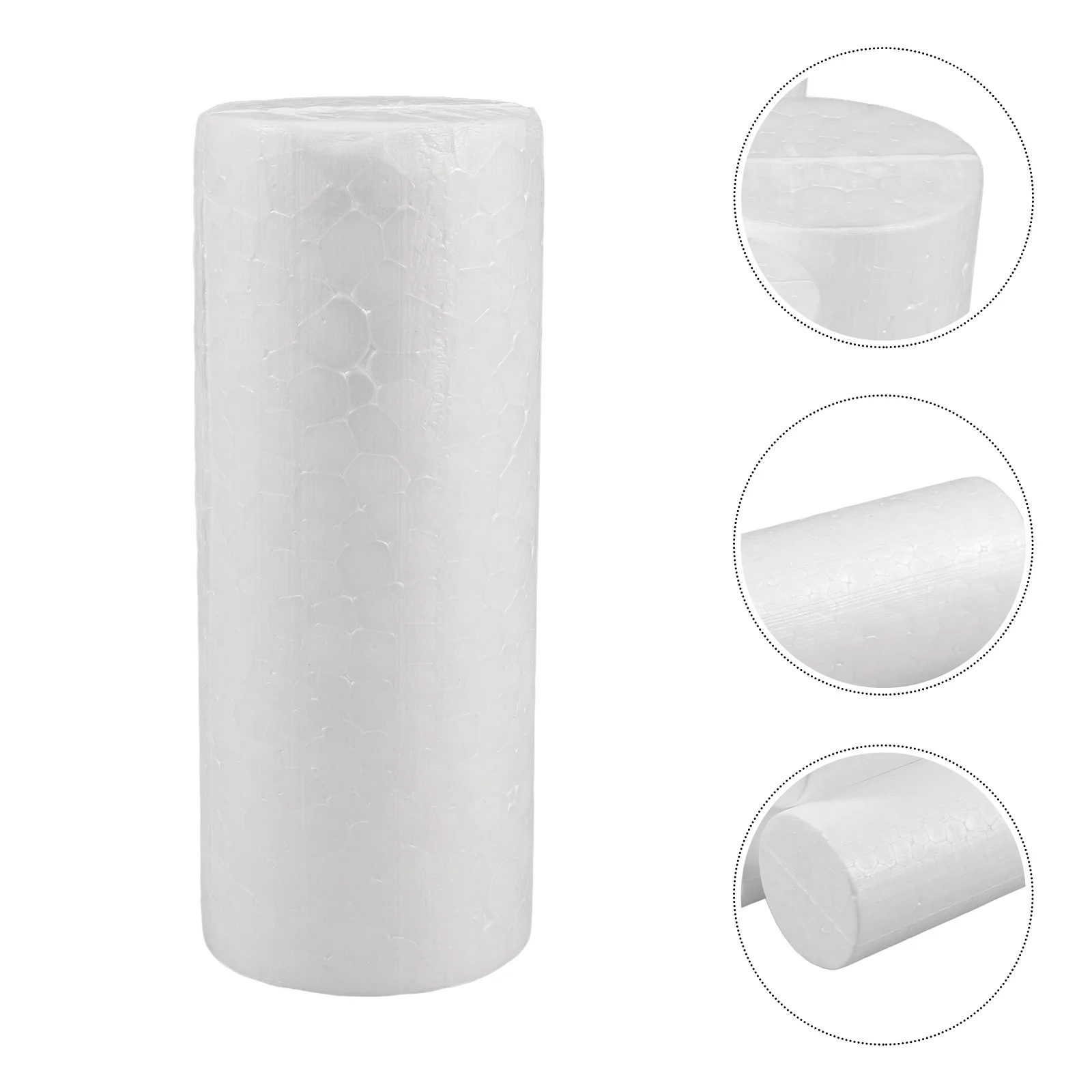 

10Pcs Foam Cylinders White 10x4cm Polystyrene Christmas DIY Craft Tubes for Holiday Decoration and Modeling Christmas Foam Balls