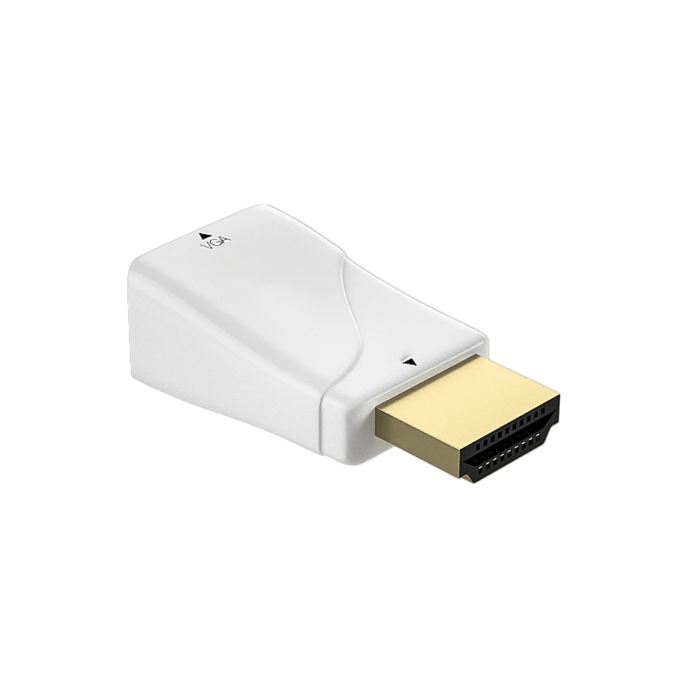 HD 1080p Portable HDMI-compatible To Vga converter High Definition Male To Female Converter Adapter For PC TV Monitor