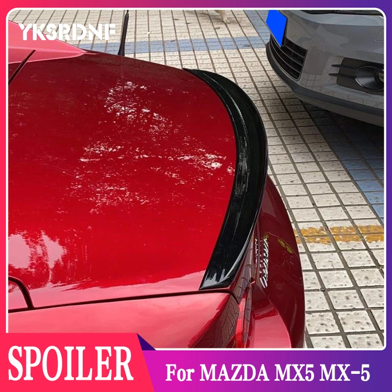 Rear Trunk Lip Spoiler Wing for MAZDA MX5 MX-5 2009-2014 2016 2017 2018 2019 High Quality PU Plastic Wing Spoiler Car Styling