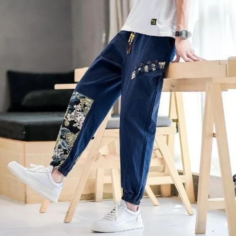 

Summer Men's Casual Pants Thin Fashion 2025 Cotton Sale Cheap Plus Size Designer Y2k Vintage Classic Trend Big Male Trousers