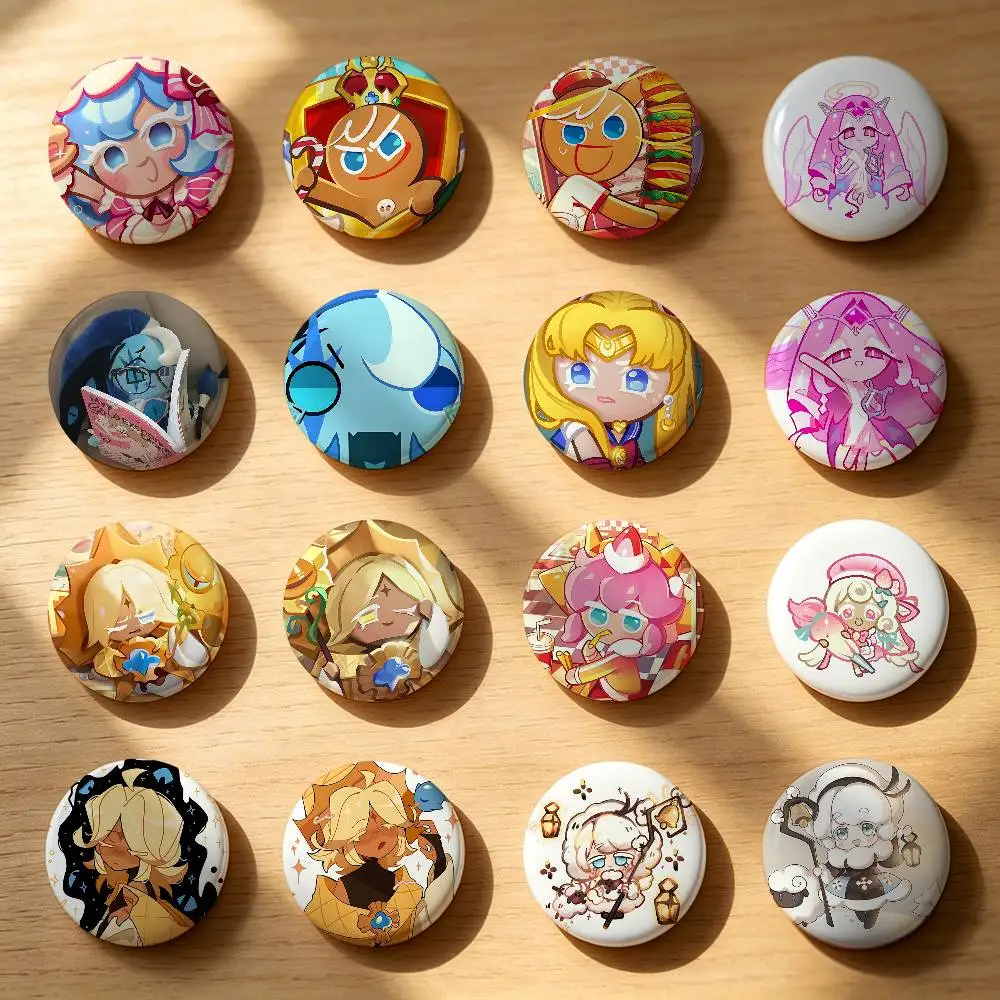 Game C-Cookie Run KingdomS Badge Pins For Friend, Backpack, Clothing, Collectible Accessories, Jewelry Gift