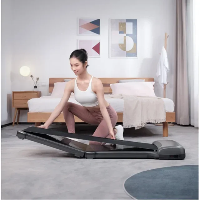 Walking Mat Treadmill Mini Slim Walking Gym Alloy Folding Smart APP Control Reliable Wall Easy Storage Portable