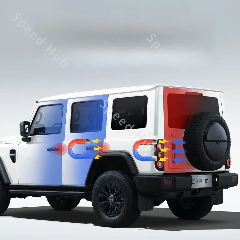 For BAW 212 BAIC 212 T01 2024-2026 Electric Suction Door Four-door Trunk Door Automatic Electric Suction Door Lock Accessories