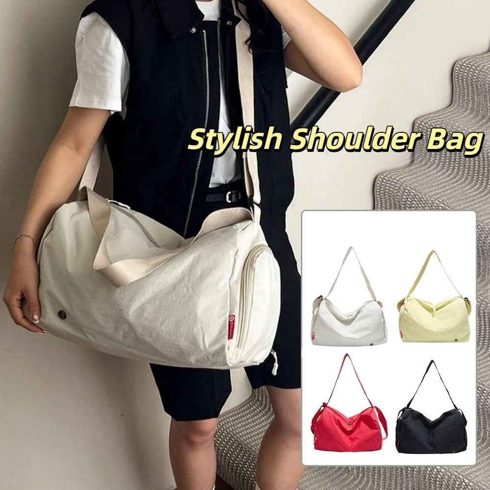 

Модная корейская спортивная сумка для фитнеса, универсальная дорожная сумка через плечо, большая вместительная сумка для йоги на молнии, повседневная сумка