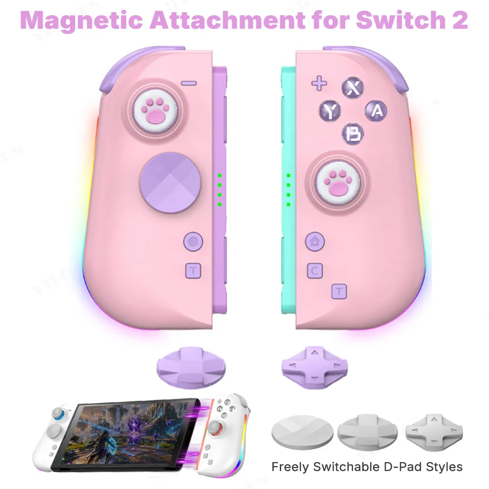 gamepad-wireless-per-switch2-rgb-controller-joypad-magnetico-l-r-joystick-3d-hall-sensore-di-movimento-a-9-assi-turbo-risveglio-con-un-tasto-tasto-macro