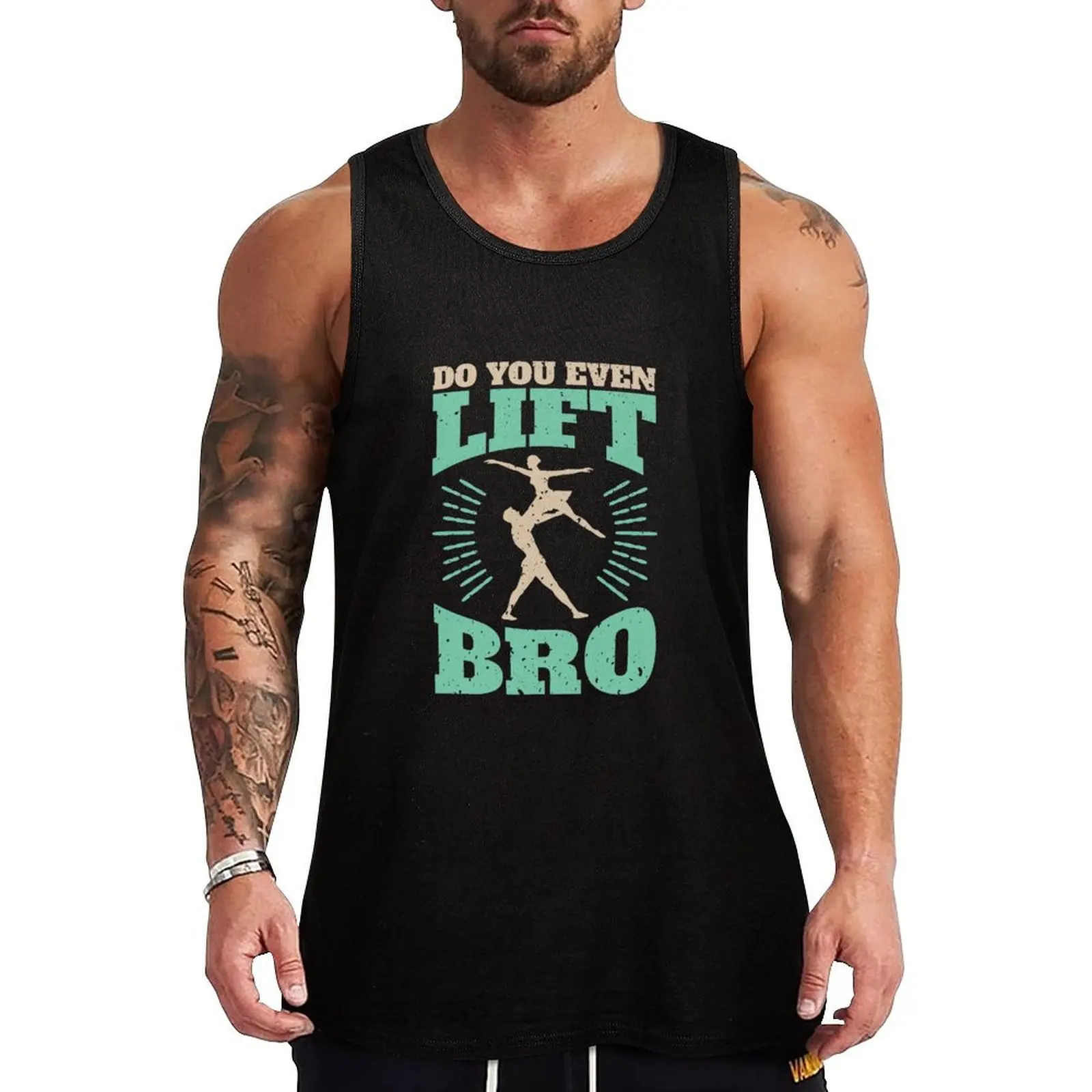 Male Ballet Funny Lift Quote Tank Top men gym clothing Male vest clothes for men