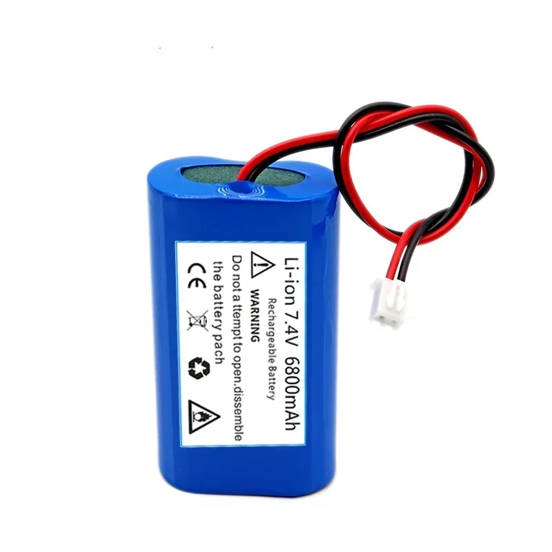 7.4V 6800mAh 18650 bateria litowa 1 s2p 6800mAh ładowalny akumulator głośnik płyta ochronna megafon + wtyczka XH-2P