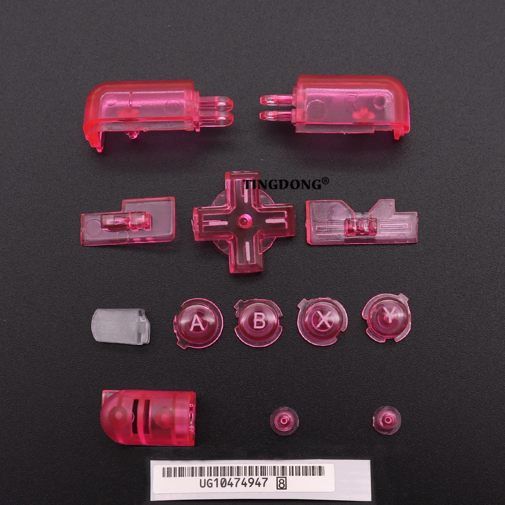 Juego de botones cruzados de repuesto para Nintendo DS Lite, Kit de botones de consola NDSL, ABXY, L, R, D Pad, 1 Juego