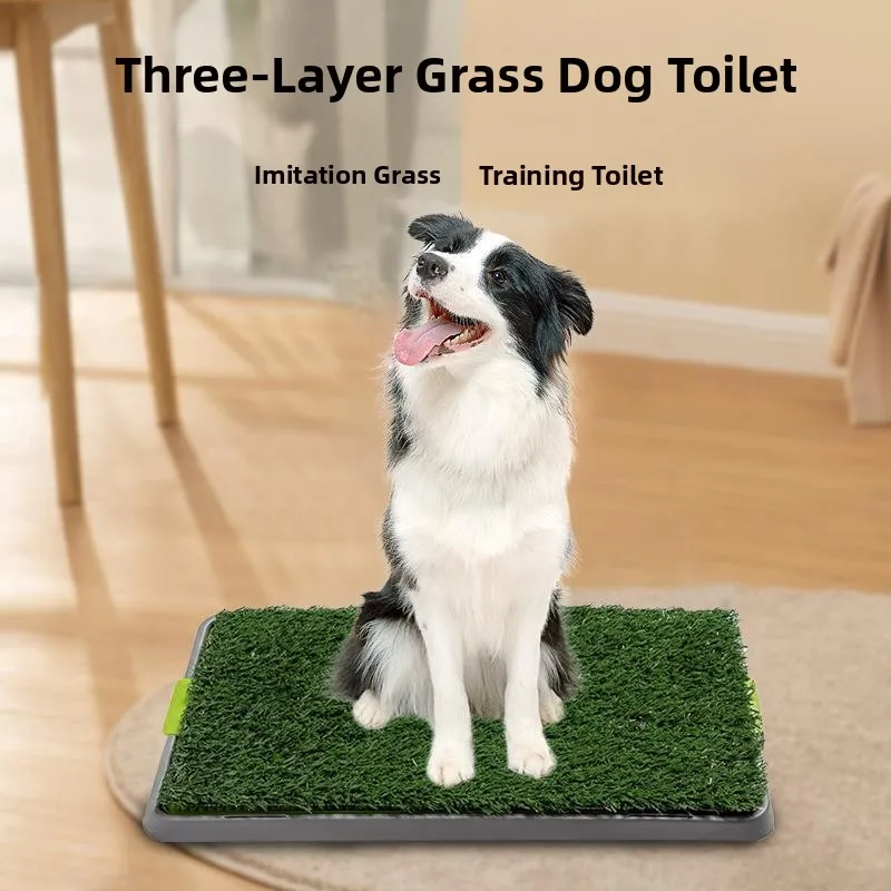 

New Pet Lawn Dog Toilet Extra Large Tee-layer Dog Pan Training Toilet Cleaning Pet Supplies Dog Urinal Foldable Normal Size