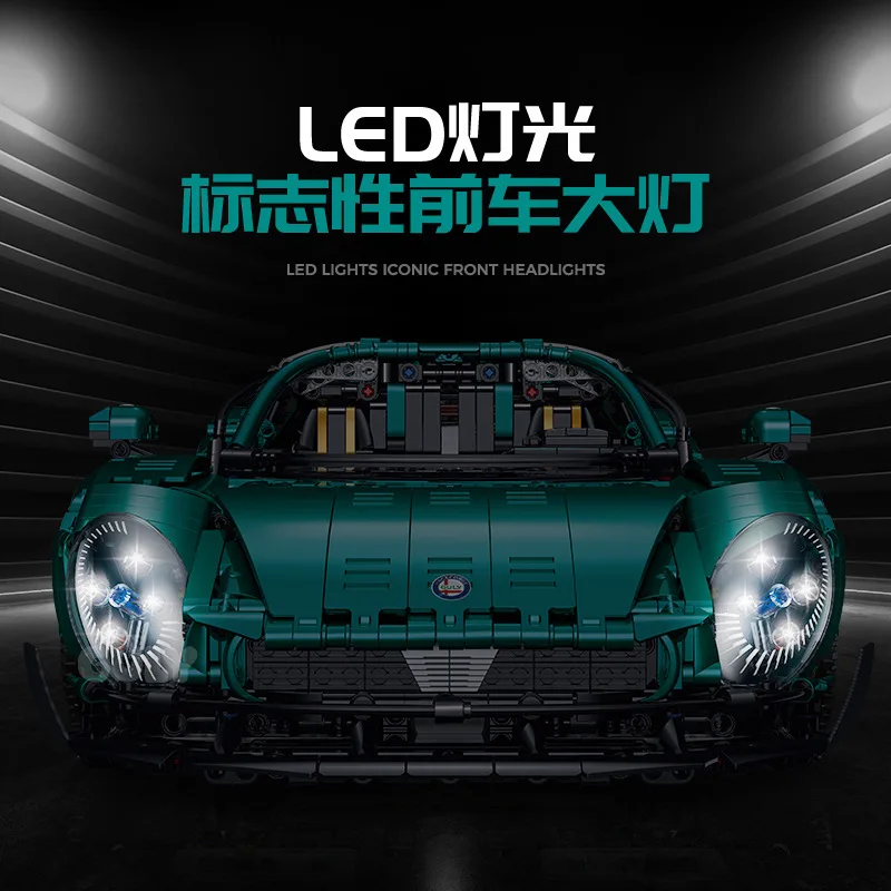 New Electroplating Version 10621 4208Pcs MOC High-Tech Super Racing Sport Car Mode Building Blocks Bricks Toys Christmas Gifts