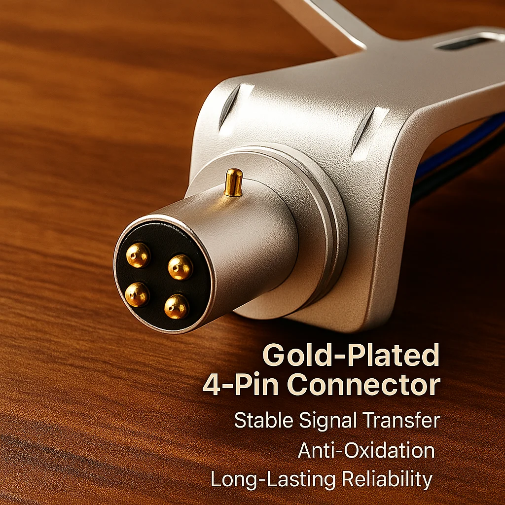 

HiFi серебряный корпус с ЧПУ с картриджем AT91 MM, позолоченный, 4-контактный, универсальное крепление, теплый сбалансированный виниловый звук, простой в установке комплект