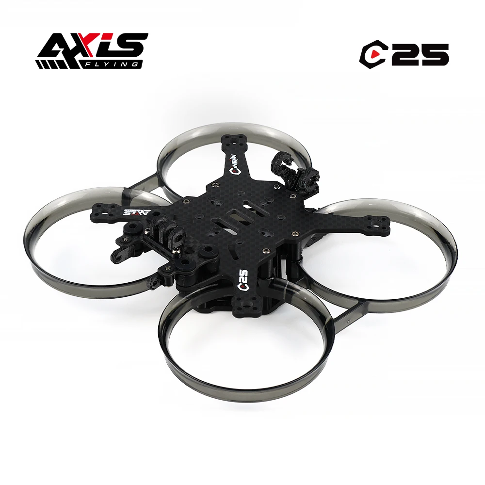 

Axisflying Cineon C25 V2, комплект рамок для дрона из углеродного волокна FPV 2,5 дюйма, поддержка O3, воздушный блок для радиоуправляемого FPV фристайла, Дрон