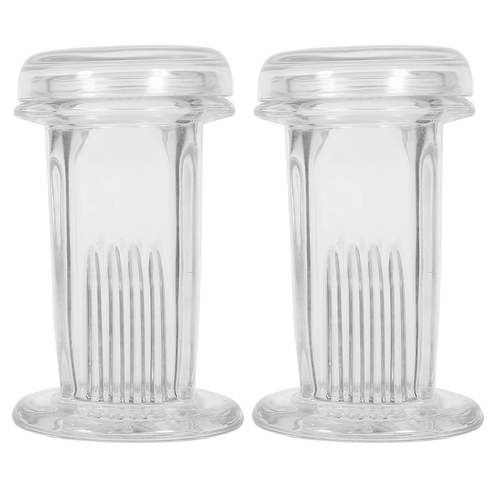 

2pcs Vertical Heat Resistant Lab Tank Holds 5 Slides Clear Lid Microscope Slide Coplin Jar Laboratory Use Slide Staining