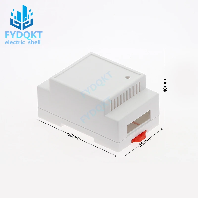 1PC Brand new  DIN Rail PLC Fire Detection Instrument Power switch Box/Rail Electrical Enclosure/4-05: 88x54x44mm Meters Shell