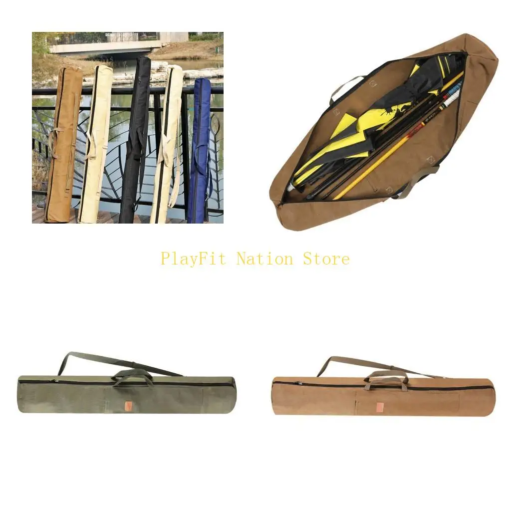 

242F Портативная сумка для удочки, сумка для переноски удочек, органайзеры, складная парусиновая сумка для хранения рыболовных с